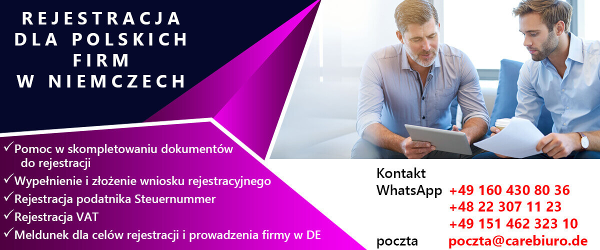 dzialalnosc gospodarcza w niemczech