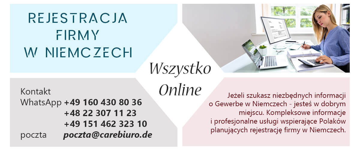 Gewerbe w Niemczech koszty