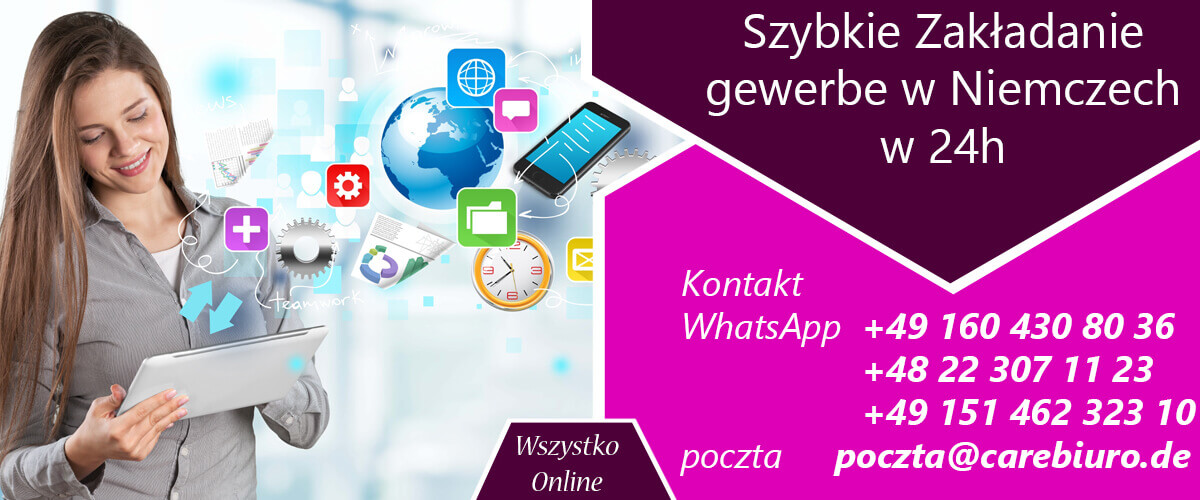 Założenie firmy w Niemczech